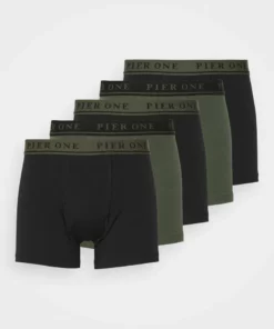 Pier One Uomo 5 PACK - Culotte - Black/khaki