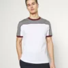 Pier One Uomo T-shirt Con Stampa - Grey/white/bordeaux