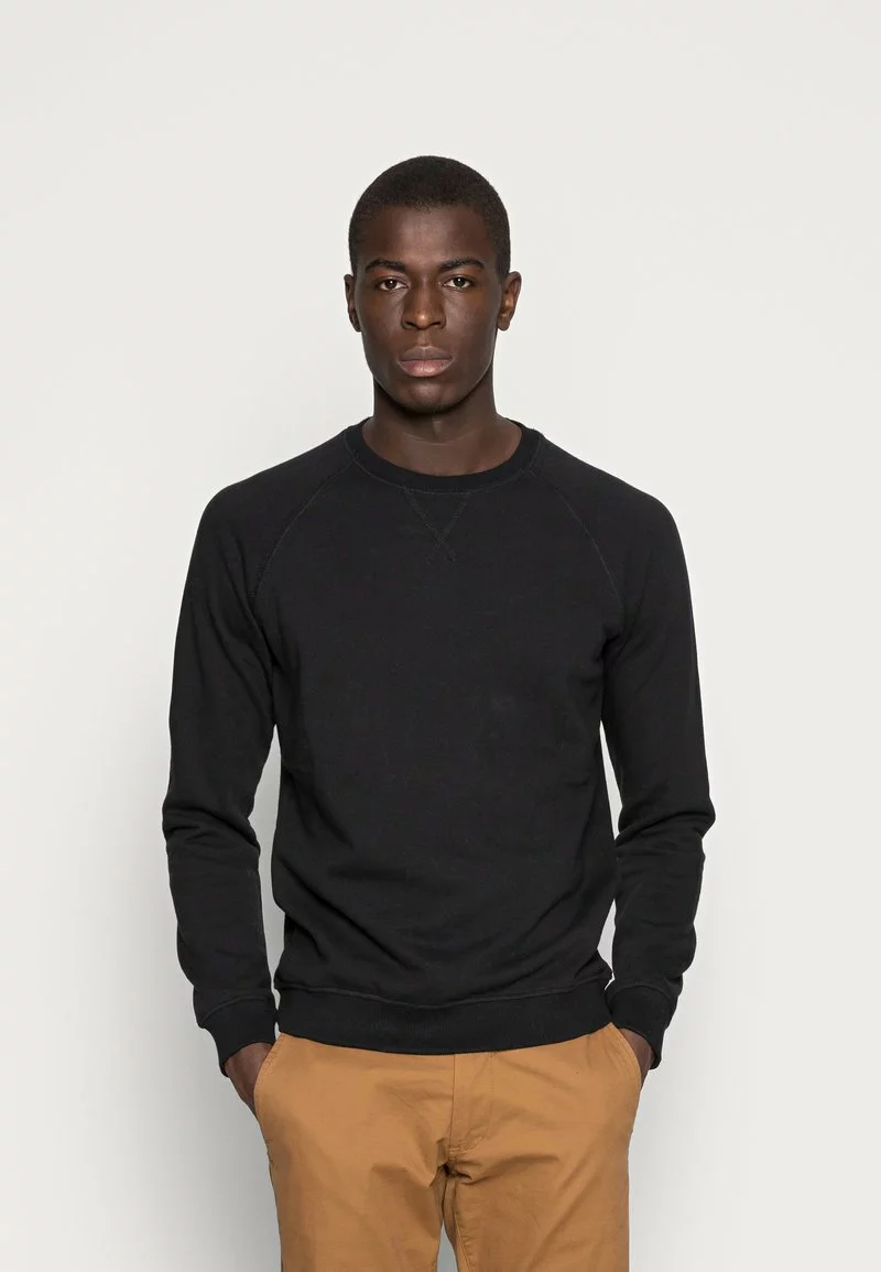 Pier One Uomo 2er Pack CREW NECK - Felpa - Mottled Light Grey/black 5 Pier One Uomo 2er Pack CREW NECK - Felpa - Mottled Light Grey/black - immagine 3