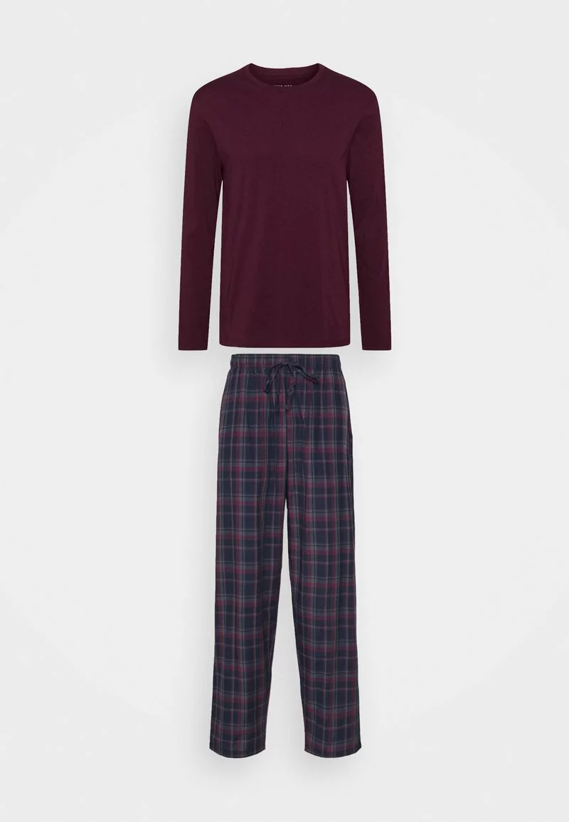 Pier One Uomo Pigiama - Bordeaux/dark Blue 3 Pier One Uomo Pigiama - Bordeaux/dark Blue