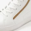 Pier One UNISEX - Sneakers Alte - White/gold-coloured -Offerta Economica Pier One 0789b3392cd247cebcf2b011ce791d71