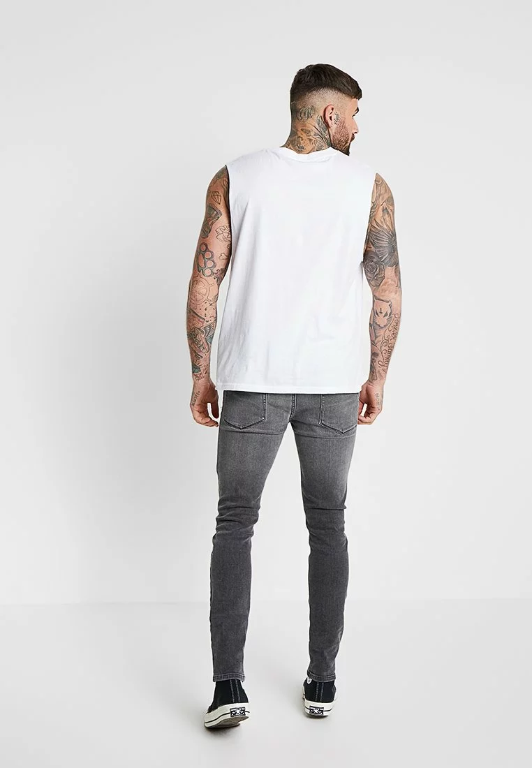 Pier One Uomo Jeans Skinny Fit - Grey Denim 5 Pier One Uomo Jeans Skinny Fit - Grey Denim - immagine 3