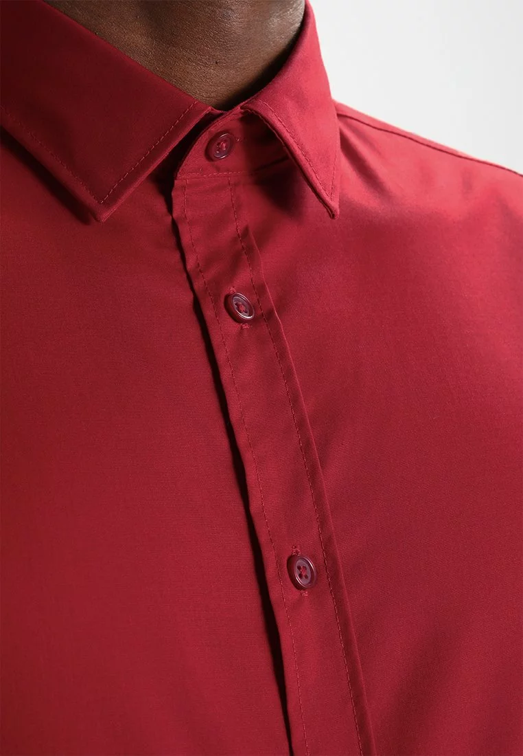 Pier One Uomo Camicia Elegante - Red 6 Pier One Uomo Camicia Elegante - Red - immagine 4