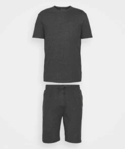 Pier One Uomo SET - Pigiama - Mottled Dark Grey