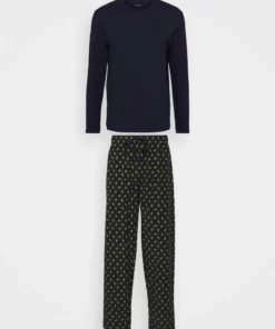 Pier One Uomo Pigiama - Dark Blue/yellow