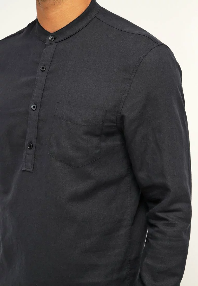 Pier One Uomo Camicia - Black 7 Pier One Uomo Camicia - Black - immagine 5