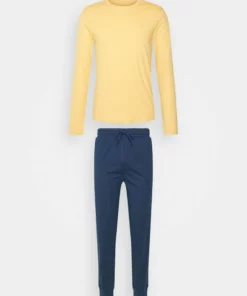 Pier One Uomo Pigiama - Yellow/dark Blue