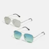 Pier One Uomo 2 PACK - Occhiali Da Sole - Silver/green 2 Pier One Uomo 2 PACK - Occhiali Da Sole - Silver/green -Offerta Economica Pier One 14b1fb2259ef463a8d167a3c5fa99d1a