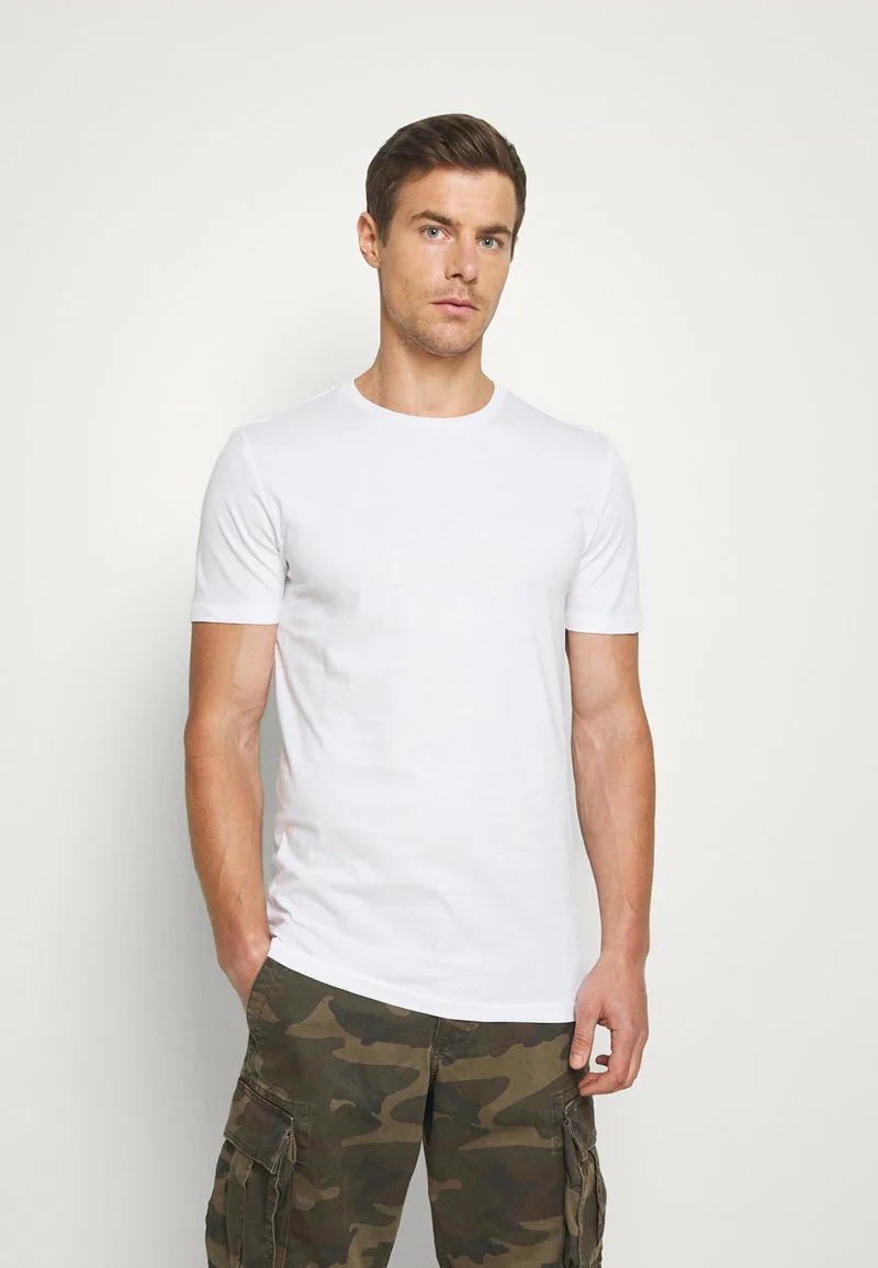 Pier One Uomo 7 PACK - T-shirt Basic - White 5 Pier One Uomo 7 PACK - T-shirt Basic - White - immagine 3