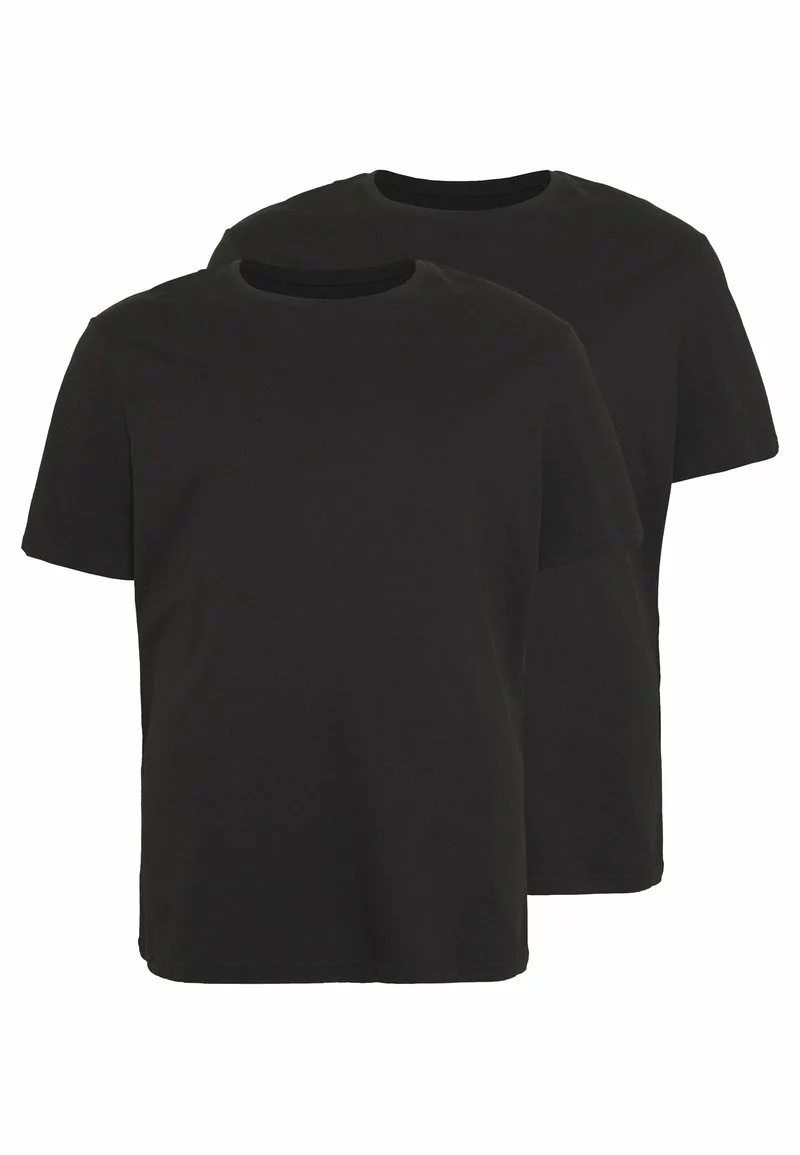 Pier One Uomo 2 PACK - T-shirt Basic - Black 6 Pier One Uomo 2 PACK - T-shirt Basic - Black - immagine 4