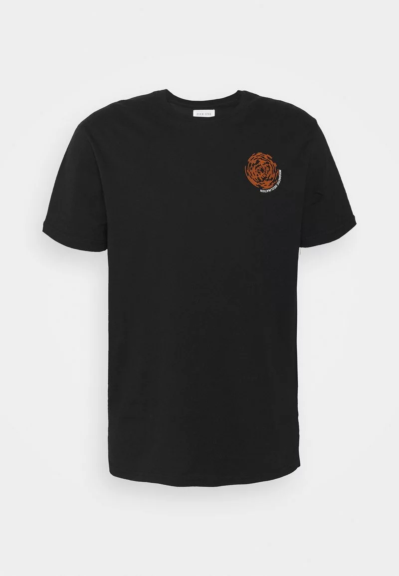 Pier One Uomo T-shirt Con Stampa - Black 7 Pier One Uomo T-shirt Con Stampa - Black - immagine 5