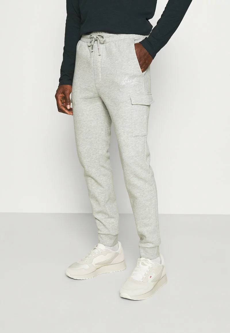 Pier One Uomo Pantaloni Sportivi - Mottled Light Grey 3 Pier One Uomo Pantaloni Sportivi - Mottled Light Grey