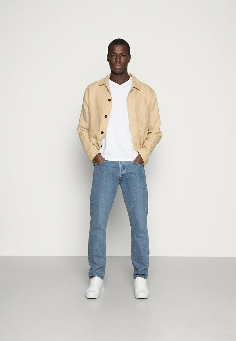 Pier One Uomo 5 PACK - T-shirt Basic - White 3 Pier One Uomo 5 PACK - T-shirt Basic - White