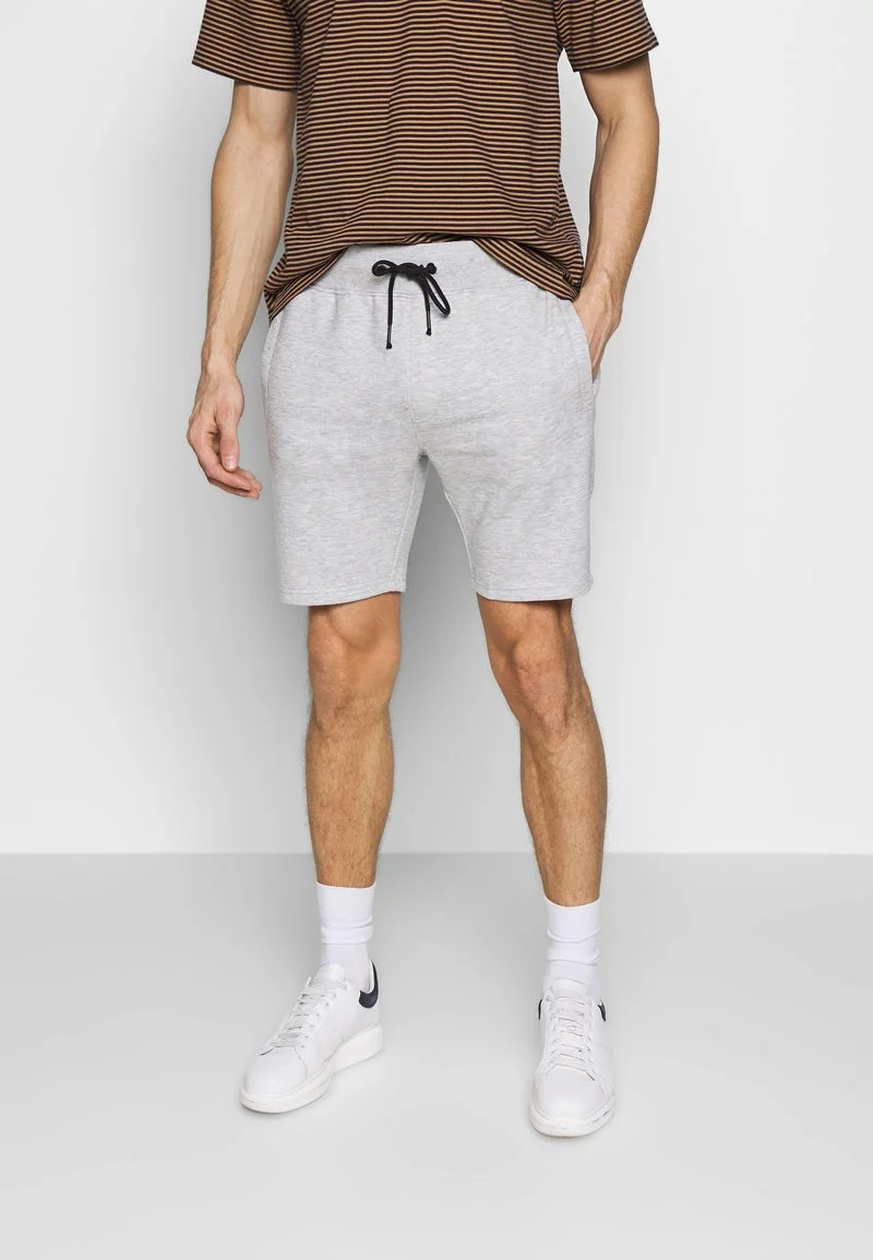 Pier One Uomo 2 PACK - Shorts - Light Grey /black 6 Pier One Uomo 2 PACK - Shorts - Light Grey /black - immagine 4