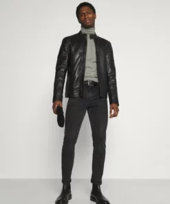 Pier One Uomo 2 PACK - Maglione - Black/mottled Light Grey