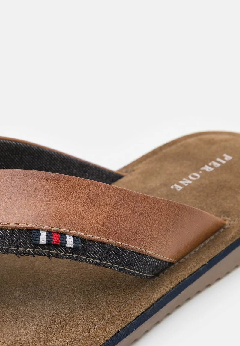 Pier One Uomo LEATHER - Infradito - Cognac 8 Pier One Uomo LEATHER - Infradito - Cognac - immagine 6