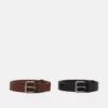 Pier One UNISEX 2 PACK - Cintura - Cognac/black -Offerta Economica Pier One 21bf245788ae4822936a14306df44356