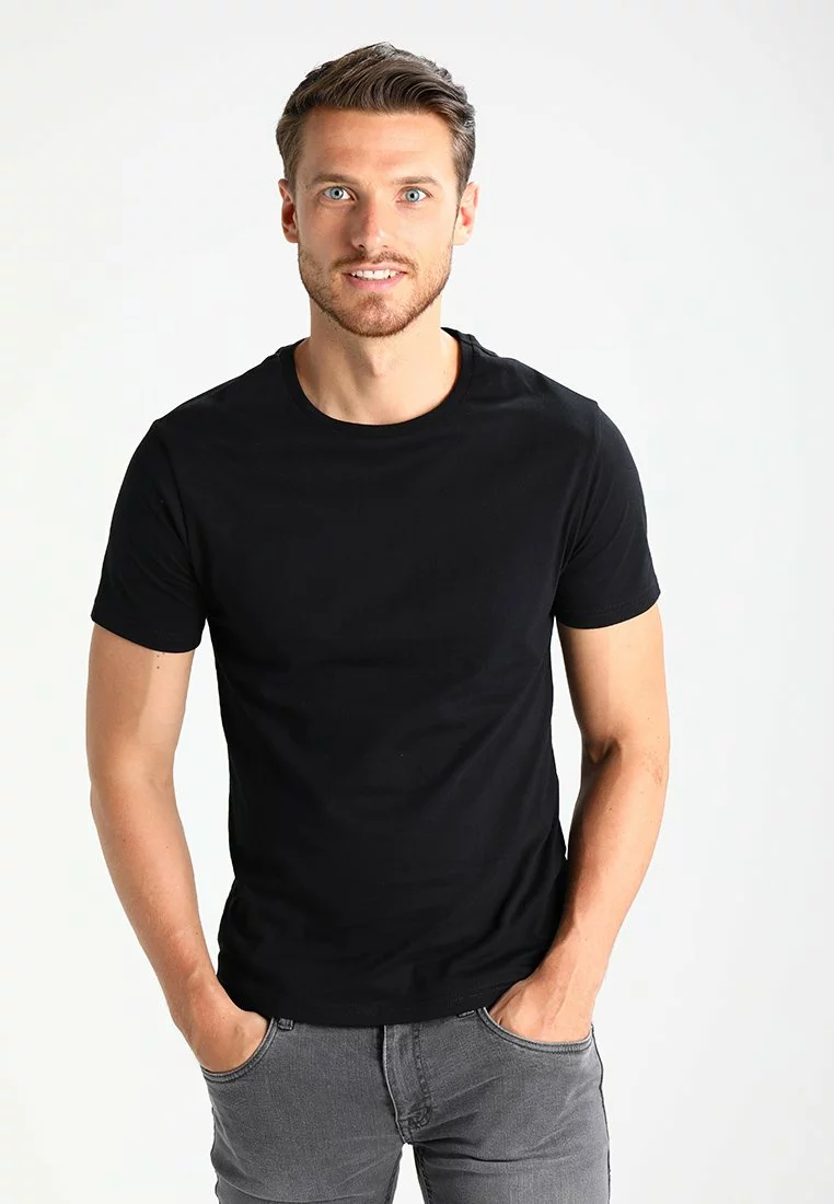 Pier One Uomo T-shirt Basic - Black 3 Pier One Uomo T-shirt Basic - Black