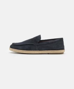 Pier One Uomo LEATHER - Espadrillas - Dark Blue