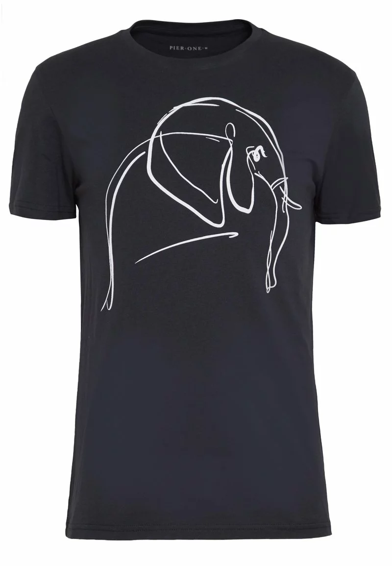 Pier One Uomo T-shirt Con Stampa - Black 6 Pier One Uomo T-shirt Con Stampa - Black - immagine 4
