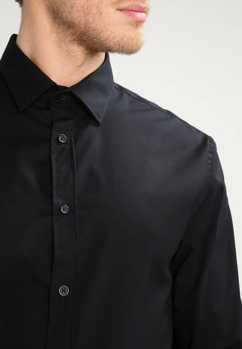 Pier One Uomo Camicia Elegante - Black 7 Pier One Uomo Camicia Elegante - Black - immagine 5