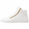 Pier One UNISEX - Sneakers Alte - White/gold-coloured -Offerta Economica Pier One 2eb60e690c57403a8fbe9a39ac01215d