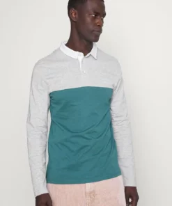 Pier One Uomo Maglietta A Manica Lunga - Mottled Grey