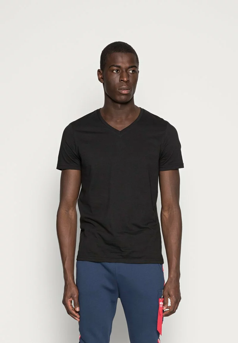 Pier One Uomo 3 PACK - T-shirt Basic - Black 4 Pier One Uomo 3 PACK - T-shirt Basic - Black - immagine 2