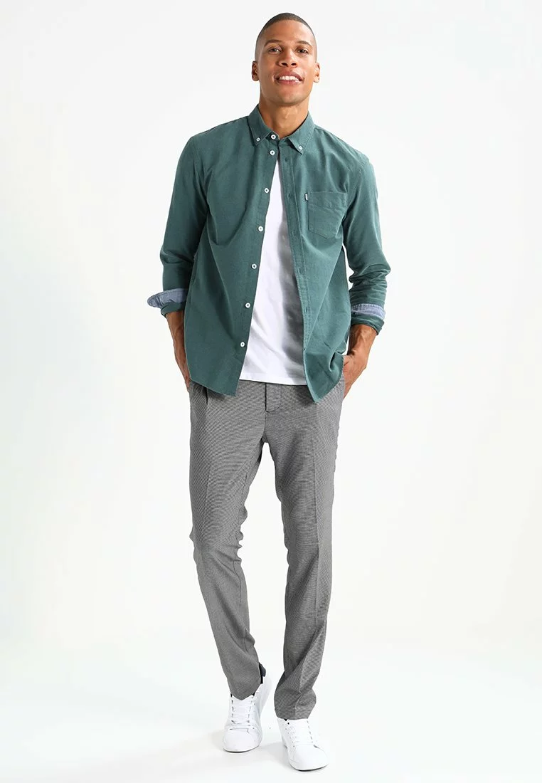 Pier One Uomo Camicia - Green 4 Pier One Uomo Camicia - Green - immagine 2
