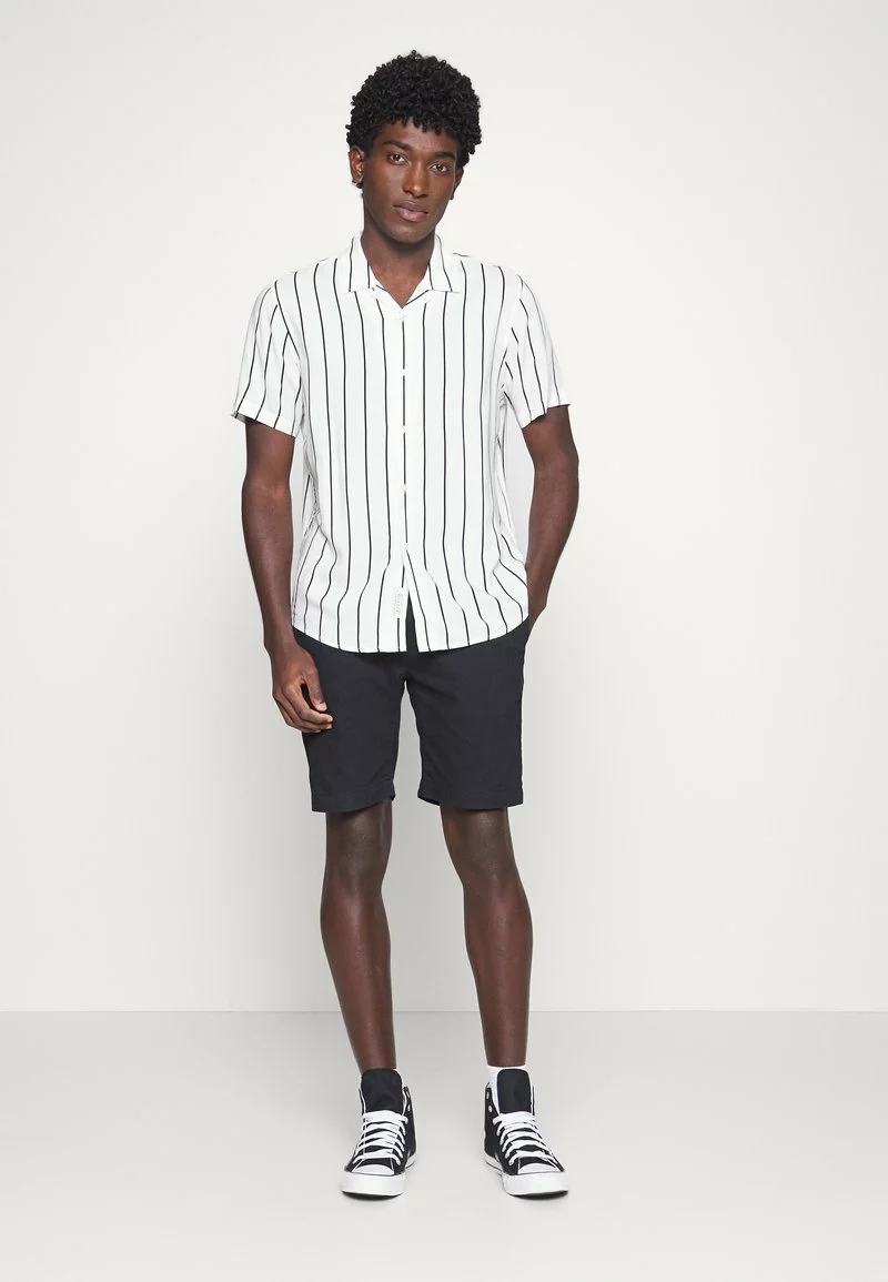 Pier One Uomo 2 PACK - Camicia - Black/white 4 Pier One Uomo 2 PACK - Camicia - Black/white - immagine 2