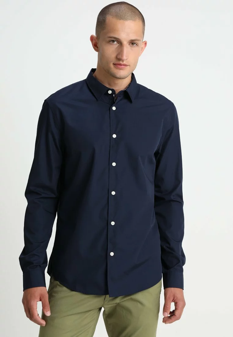 Pier One Uomo Camicia - Dark Blue 3 Pier One Uomo Camicia - Dark Blue