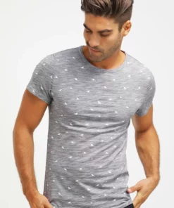Pier One Uomo T-shirt Con Stampa - Dark Blue Melange