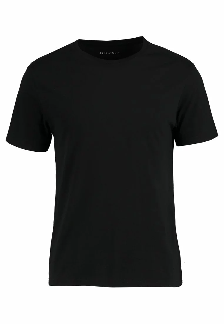 Pier One Uomo T-shirt Basic - Black 7 Pier One Uomo T-shirt Basic - Black - immagine 5