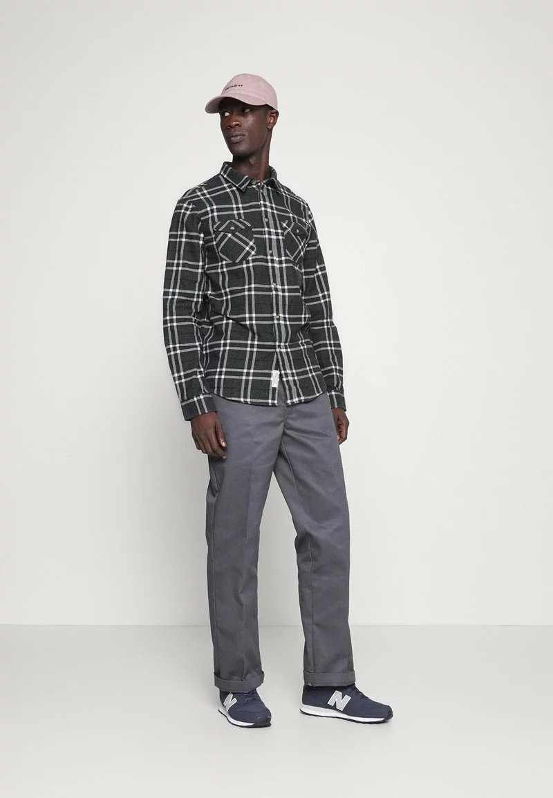 Pier One Uomo Camicia - Mottled Dark Grey 4 Pier One Uomo Camicia - Mottled Dark Grey - immagine 2