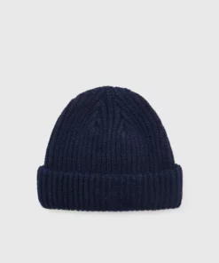 Pier One SHORT MICRO BEANIE UNISEX - Berretto - Dark Blue