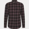 Pier One Uomo Camicia - Mottled Dark Grey / Bordeaux -Offerta Economica Pier One 4f9ac067f5604d39acaa83e7a840259c