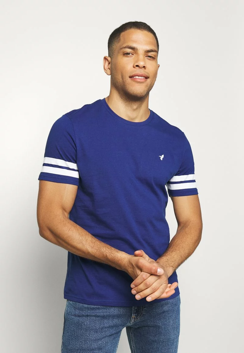 Pier One Uomo T-shirt Con Stampa - Blue 3 Pier One Uomo T-shirt Con Stampa - Blue