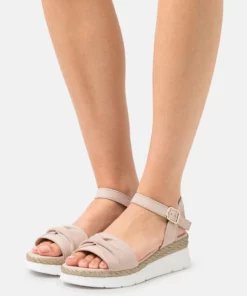 Pier One Donna LEATHER - Sandali Con Plateau - Light Pink