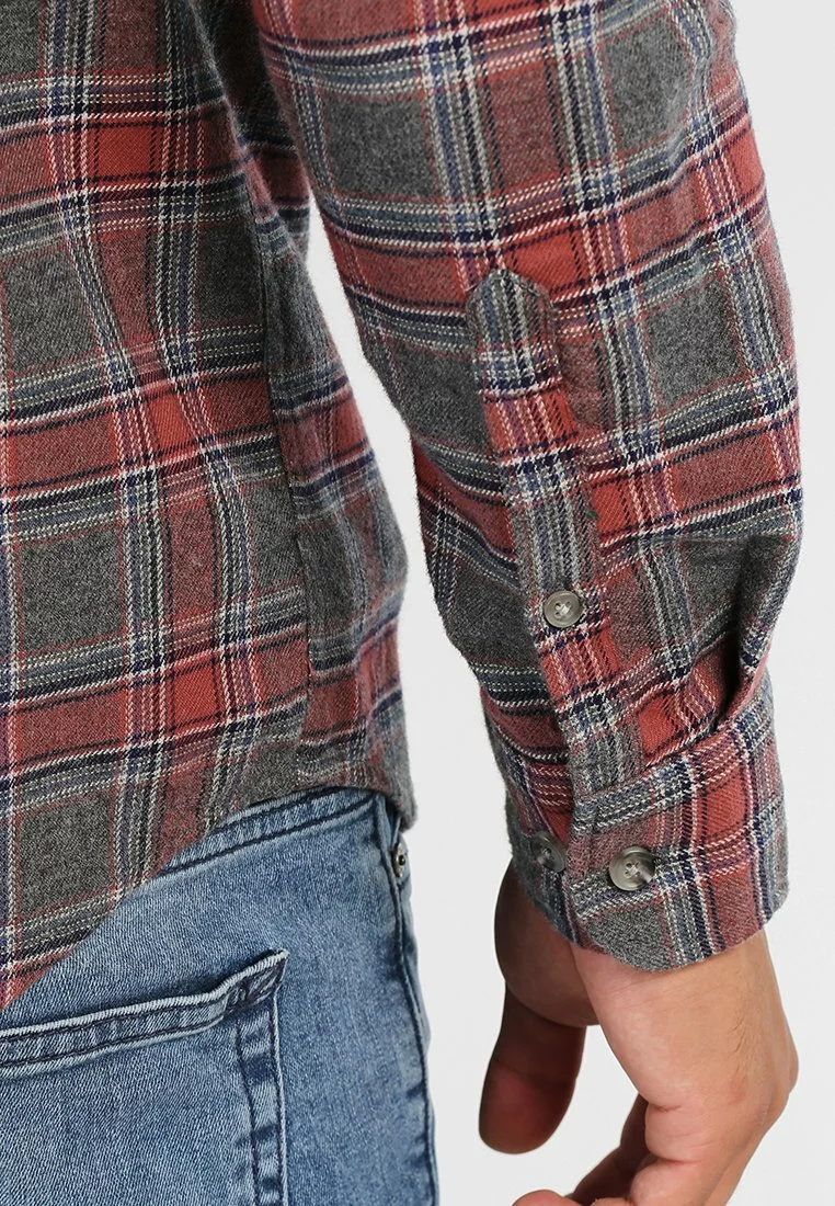 Pier One Uomo Camicia - Grey/coral 7 Pier One Uomo Camicia - Grey/coral - immagine 5