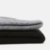 Pier One 2 PACK UNISEX - Berretto - Black/grey -Offerta Economica Pier One 55a5598cc548418184d9aad0f4362f9a