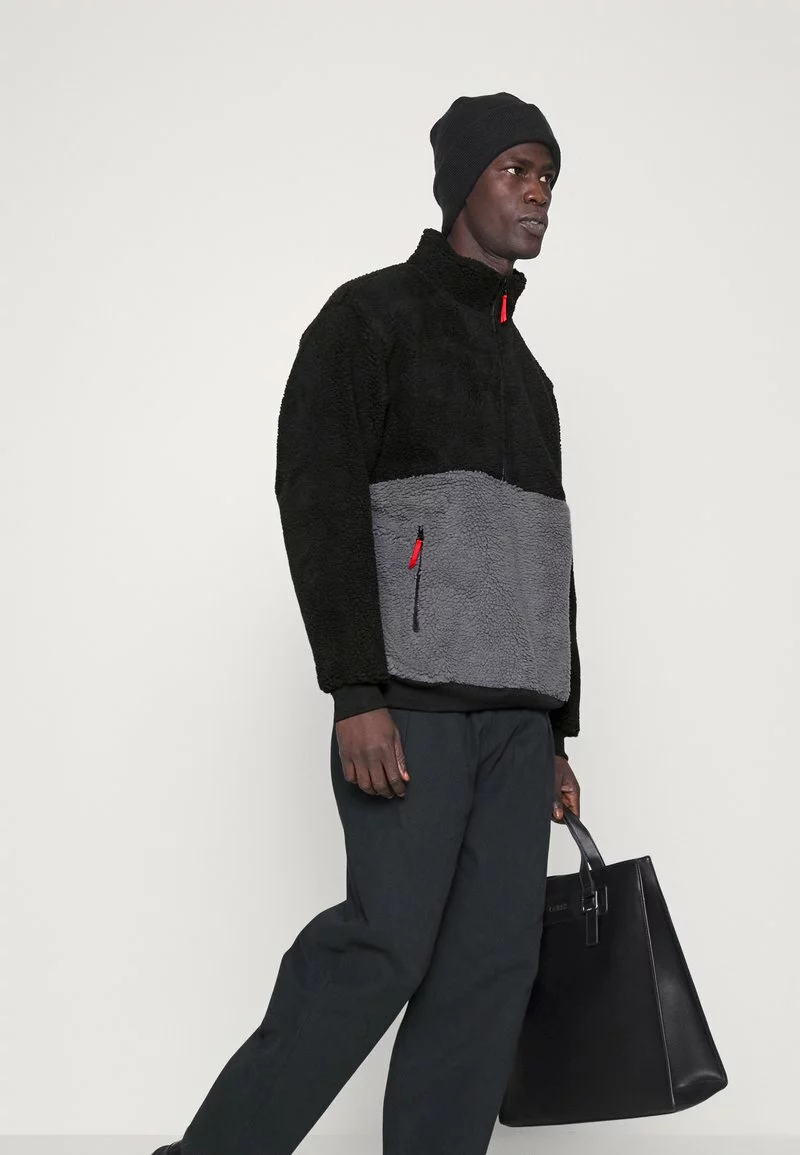 Pier One Uomo Felpa In Pile - Black/grey 6 Pier One Uomo Felpa In Pile - Black/grey - immagine 4
