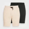 Pier One Uomo 2 PACK - Shorts - Tan/black -Offerta Economica Pier One 56d7c28680f3418c84b77c710723c770