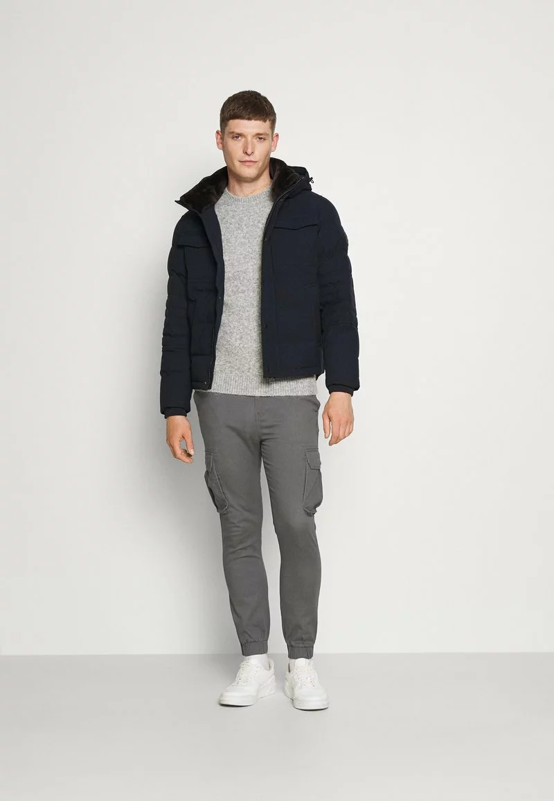 Pier One Uomo Pantaloni Cargo - Dark Grey 4 Pier One Uomo Pantaloni Cargo - Dark Grey - immagine 2