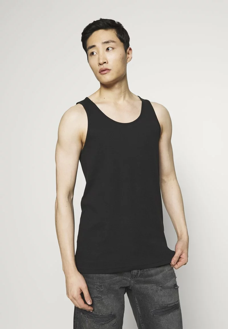 Pier One Uomo 3 PACK - Top - White/black 5 Pier One Uomo 3 PACK - Top - White/black - immagine 3