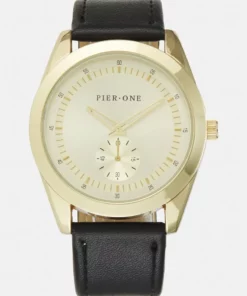 Pier One Unisex Orologio - Black/goldcoloured