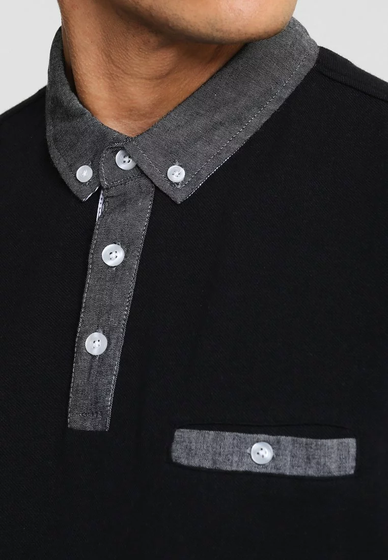 Pier One Uomo Polo - Black 6 Pier One Uomo Polo - Black - immagine 4