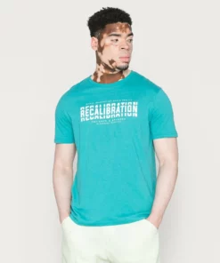 Pier One Uomo RECALIBRATION GRAPHIC TEE - T-shirt Con Stampa - Blue
