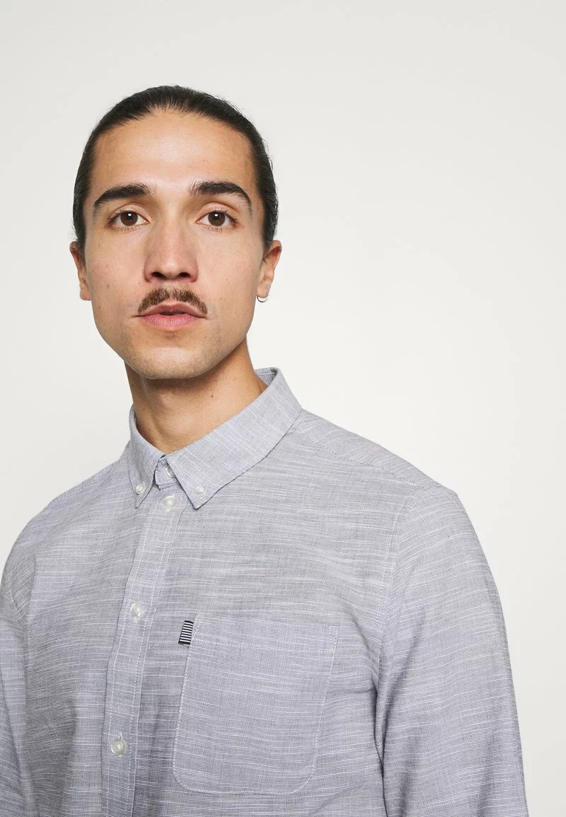 Pier One Uomo Camicia - Mottled Light Blue 6 Pier One Uomo Camicia - Mottled Light Blue - immagine 4