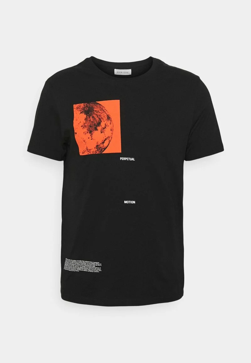 Pier One Uomo T-shirt Con Stampa - Black 7 Pier One Uomo T-shirt Con Stampa - Black - immagine 5