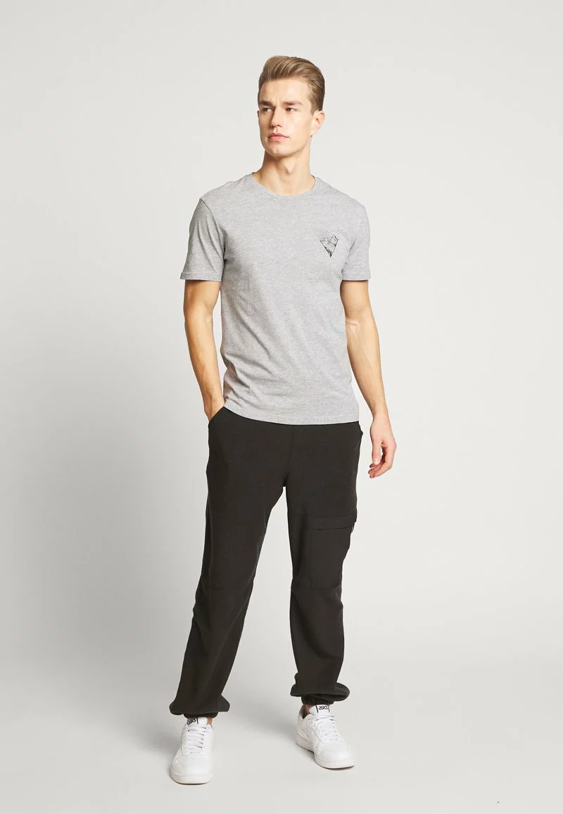 Pier One Uomo T-shirt Con Stampa - Mottled Grey 4 Pier One Uomo T-shirt Con Stampa - Mottled Grey - immagine 2